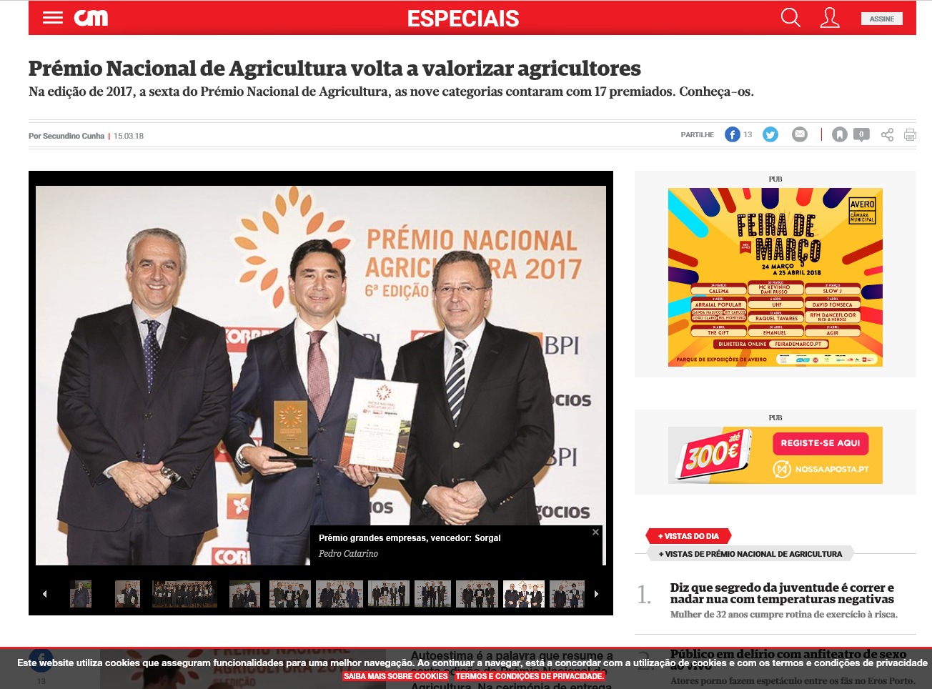 Sorgal vence Prémio Nacional de Agricultura 2017